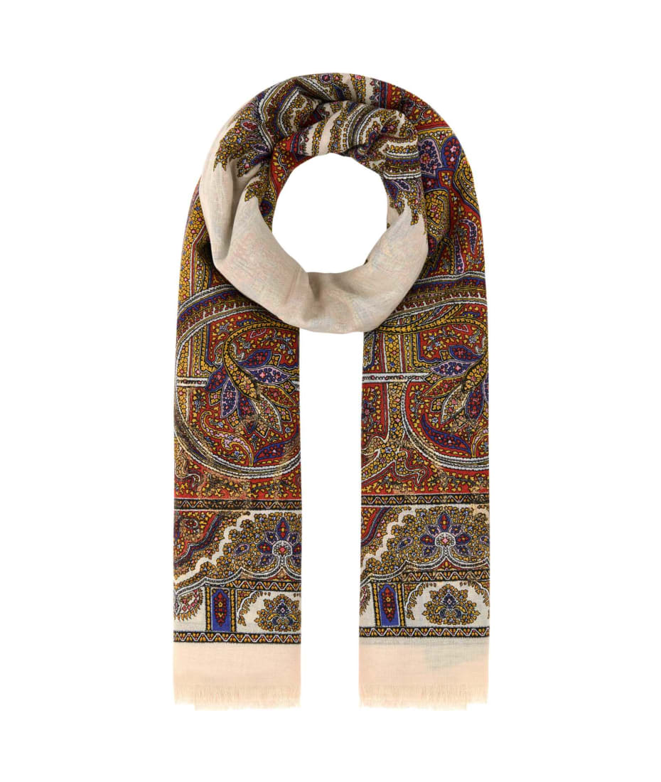 マフラー・ストール Saint Laurent Embroidered Modal Blend Scarf Saint Laurent Embroidered Modal Blend Scarf | italist