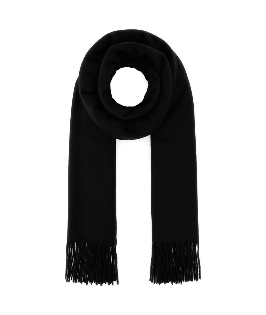 Johnstons of Elgin Black Cashmere Scarf | italist
