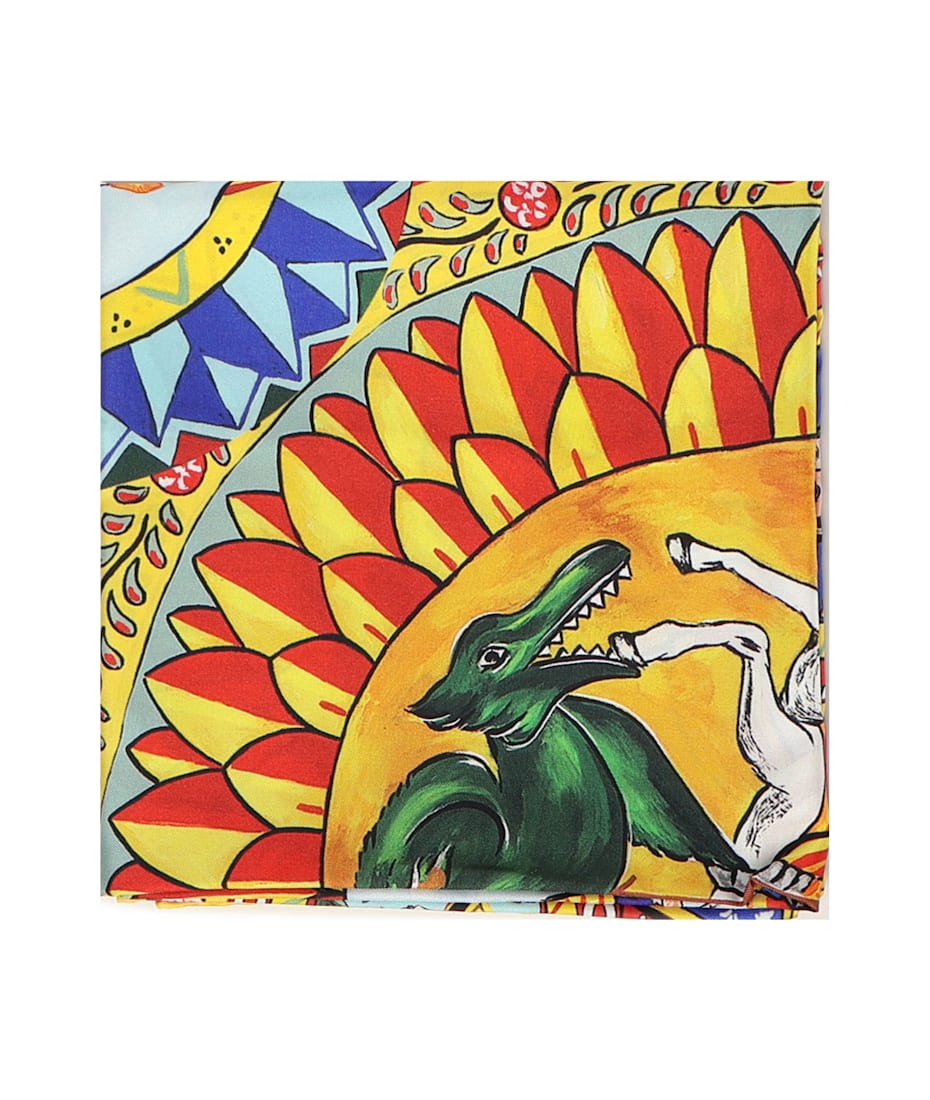 【送料&関税込】Dolce & Gabbana Scarf With Cart Print Dolce & Gabbana Scarf With Cart Print | italist