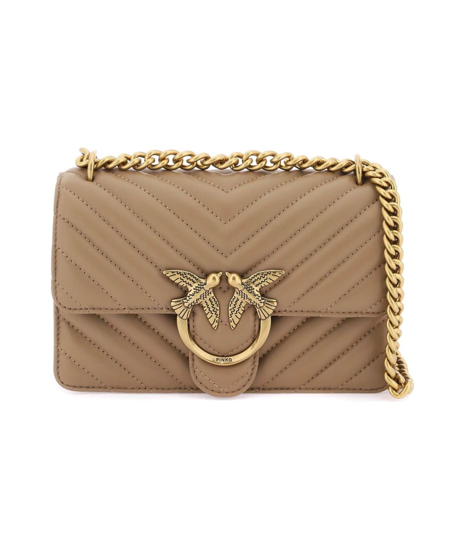ショルダーバッグ・ポシェット PINKO CHEVRON QUILTED NAPPA MINI LOVE BAG Pinko Mini Love Bag One Chevron | italist