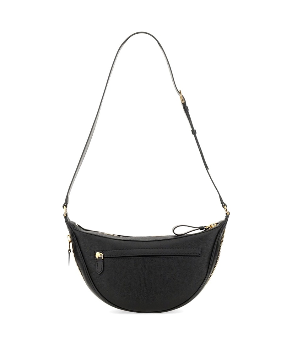 ショルダーバッグ TOM FORD FW24 CRESCENT LEATHER BAG (H0585_LGO011G1N001) Tom Ford Logo Patch Crescent Bag | italist