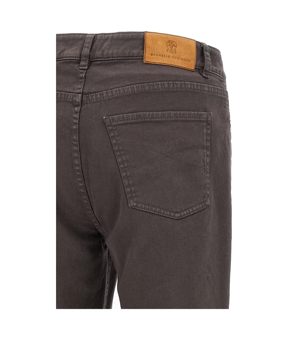 デニム・ジーパン BRUNELLO CUCINELLI GARMENT DYED JEANS Brunello Cucinelli garment-dyed Jeans | Grey | FARFETCH