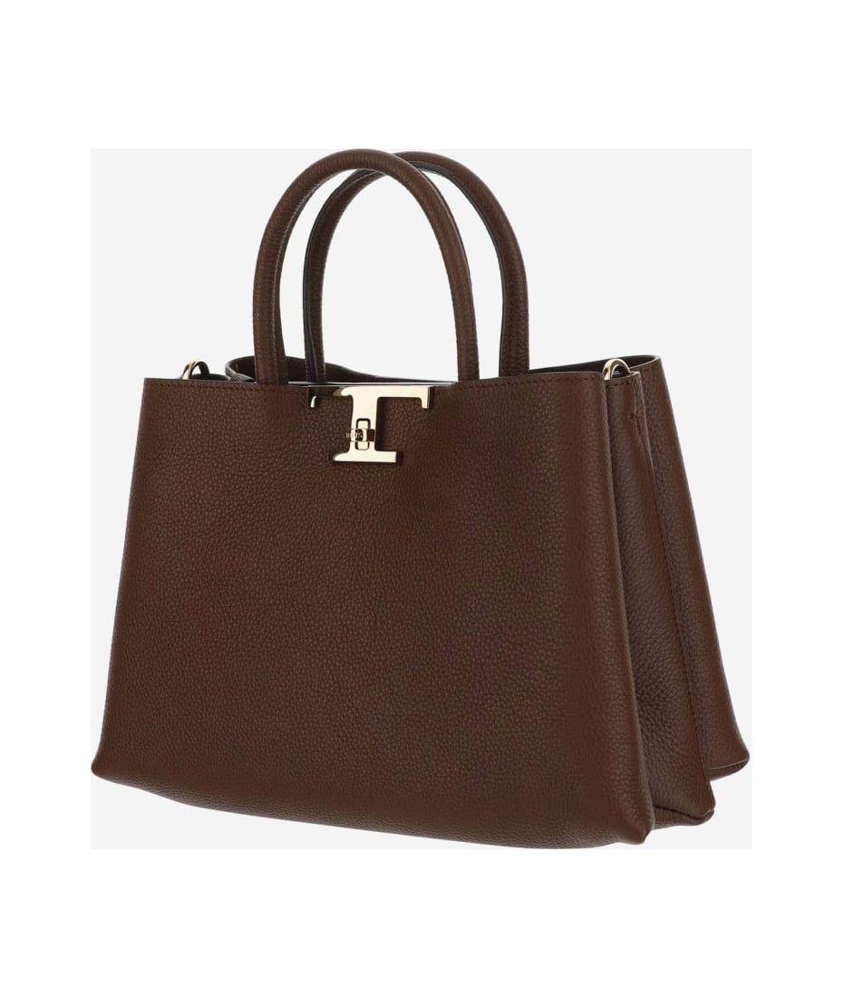 ハンドバッグ TOD'S T-TIMELESS LEATHER HAND BAG LARGE Woman BLUE T Timeless Shopping Bag in Leather Medium