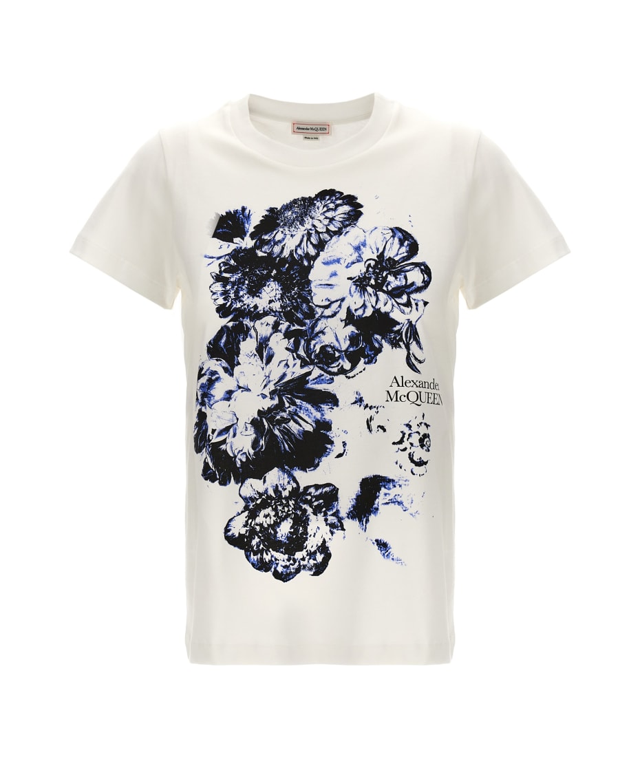 Tシャツ・カットソー ALEXANDER MCQUEEN CUT AND SEW COTTON TOP Alexander McQueen Cut & Sew T-shirt | Black | FARFETCH