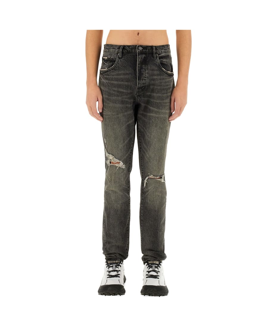 パープル PURPLE JEANS IN DENIM P001SWKO424BLACK Men ジーンズ