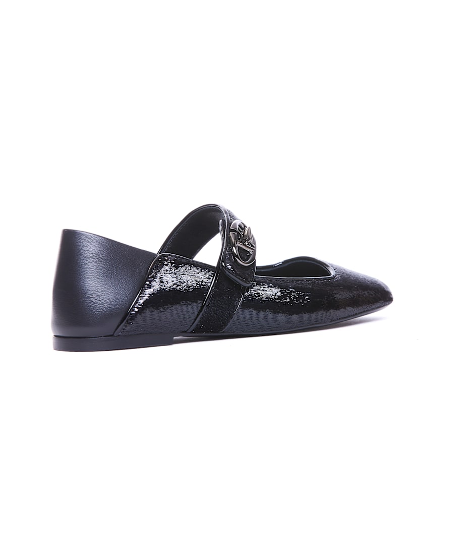 Valentino Garavani Mary-jane Vlogo Locker Flats | italist