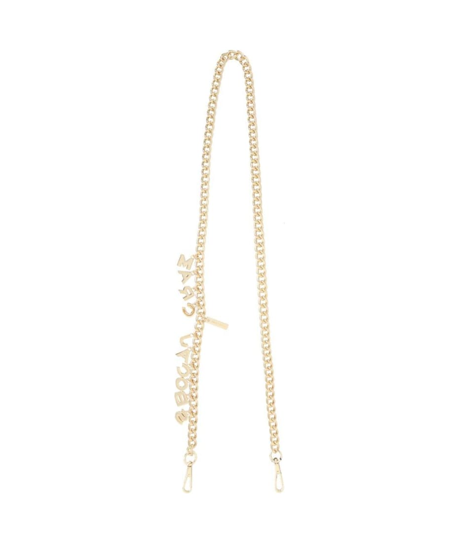 Marc Jacobs Charm Chain Crossbody Strap - Black/Gold