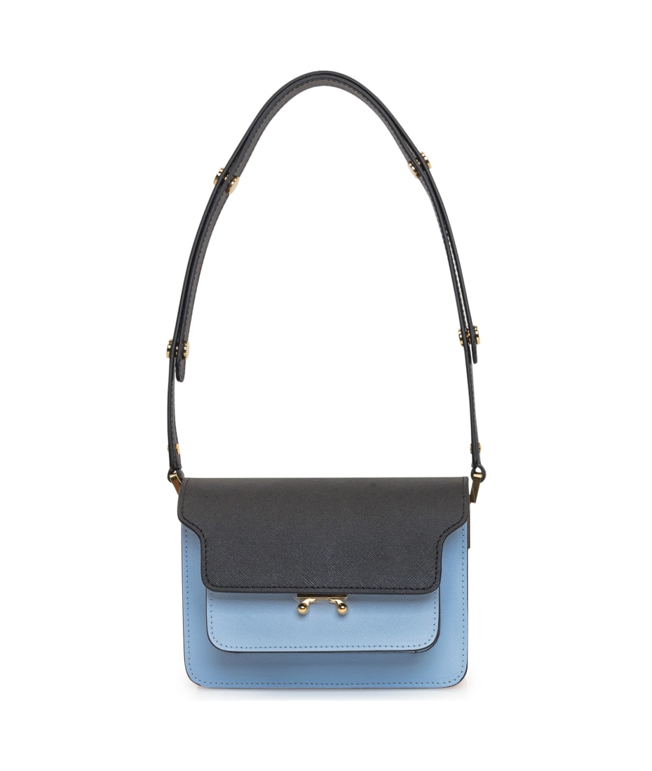 Marni Trunk Tri Tone Nano Leather Crossbody Bag (Shoulder bags