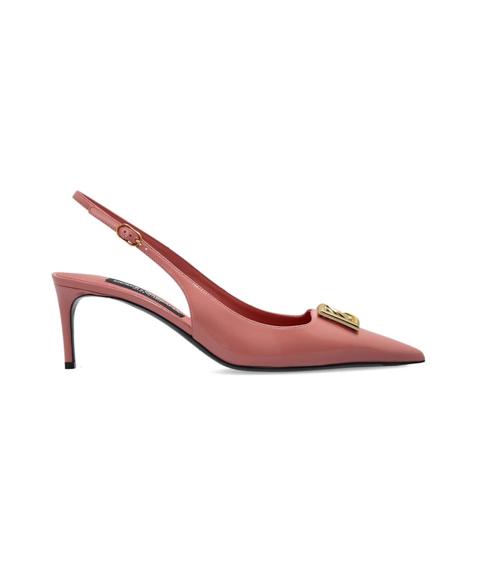 【関税込み】dolce & gabbana MUN' SLINGBACK Dolce&Gabbana 'mun' slingback leather pumps with croc