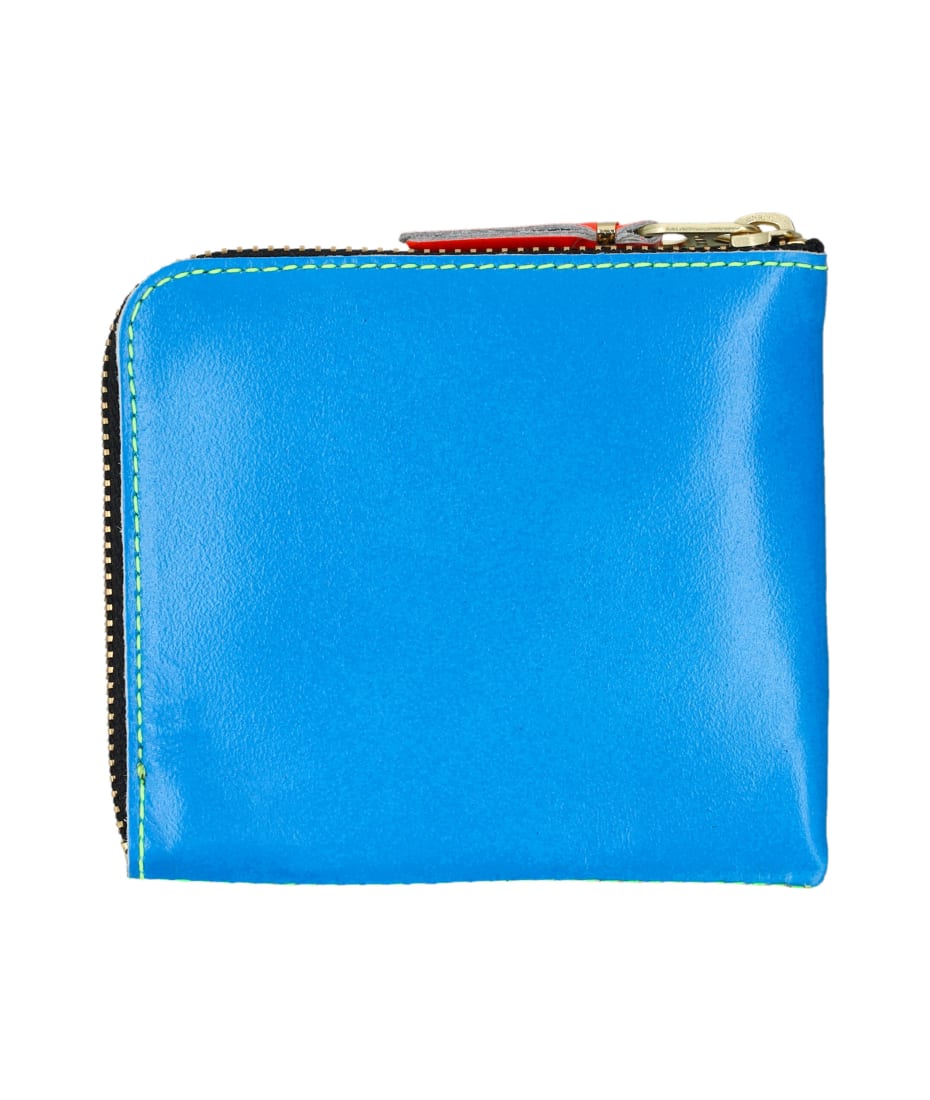 Comme des Garçons Wallet Super Fluo Small Zip Coin Wallet
