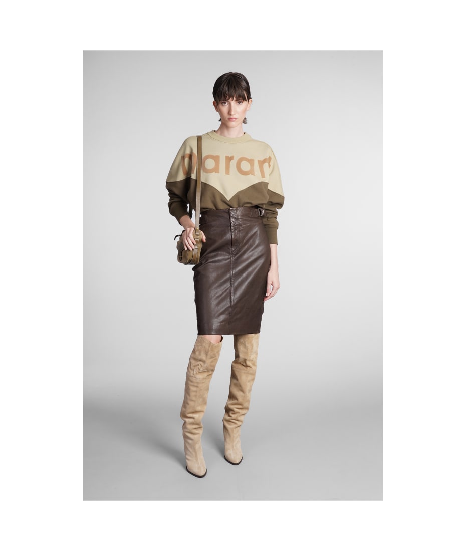 Isabel Marant Étoile Skirt In Brown Leather | italist, ALWAYS LIKE A SALE