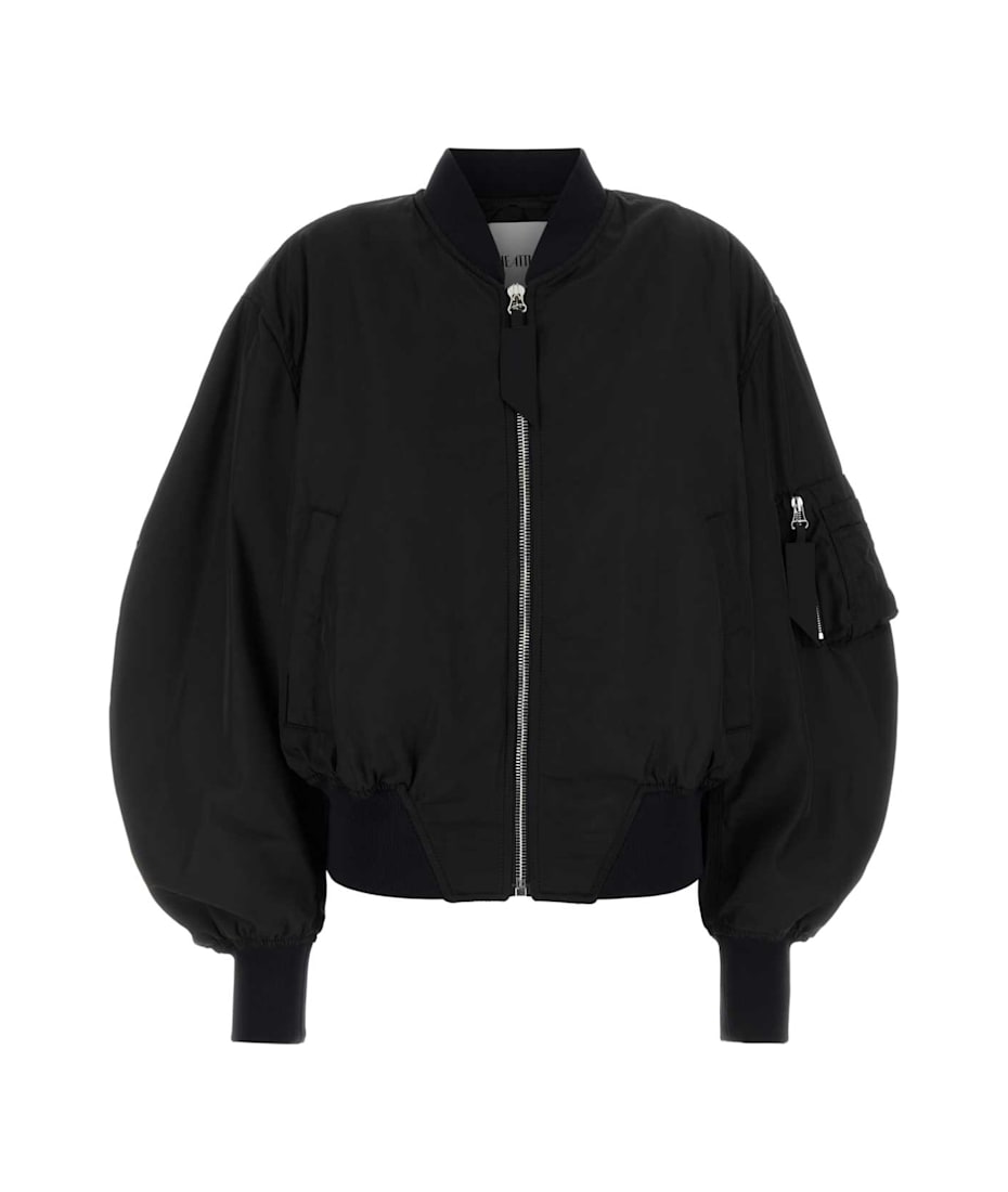 ジャケット THE ATTICO Black Polyester Oversize Bomber Jacket The Attico Black Polyester Oversize Bomber Jacket | italist