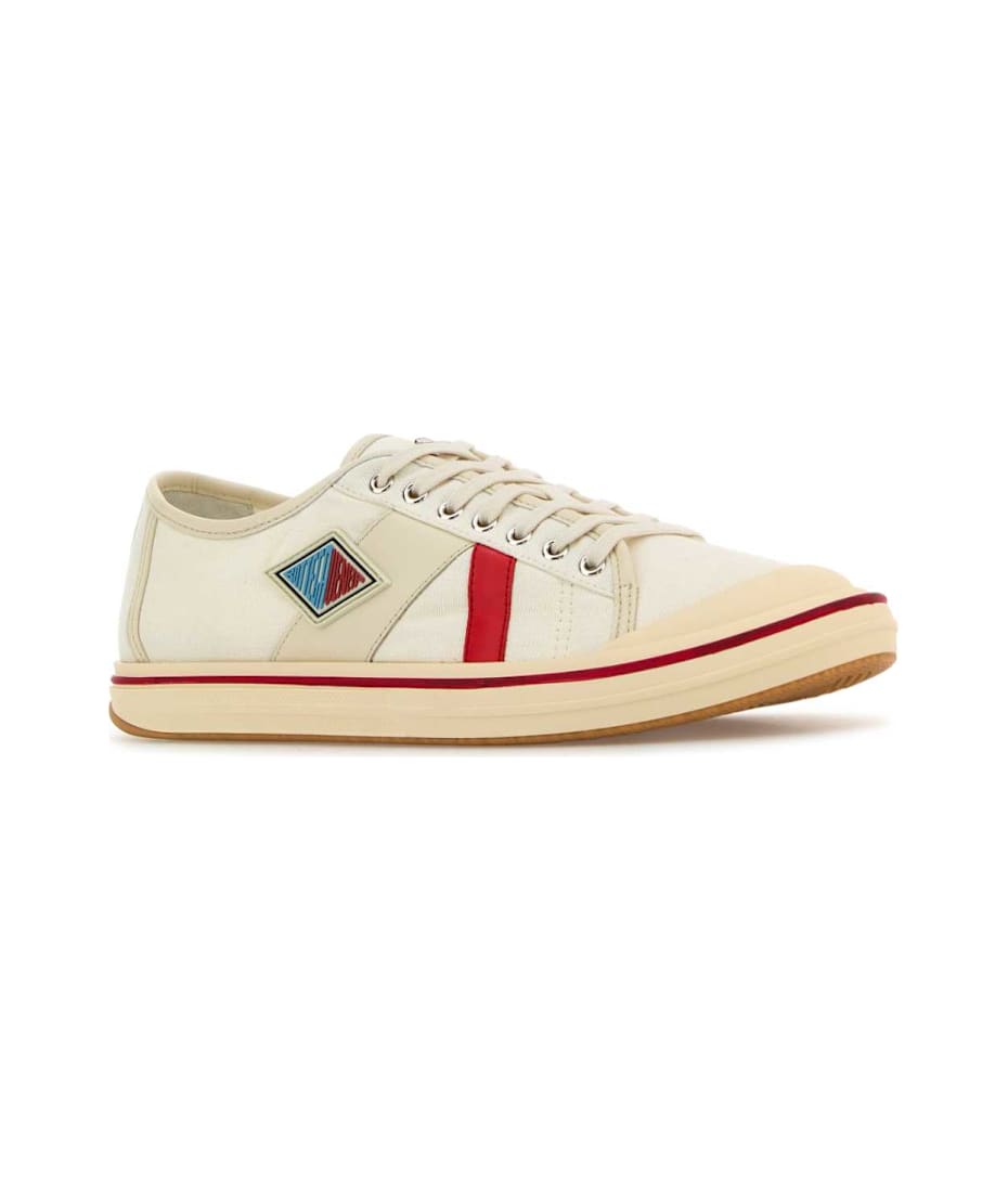 【関税&送料込】Bottega Veneta Ivory Canvas Eliot Sneakers Bottega Veneta Ivory Canvas Eliot Sneakers | italist, ALWAYS