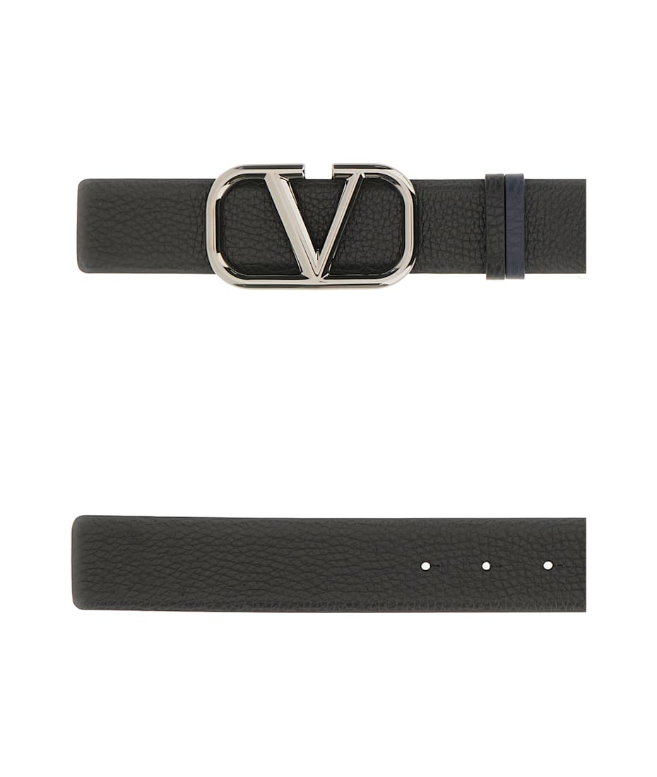 Valentino Garavani Black Leather Belt | italist