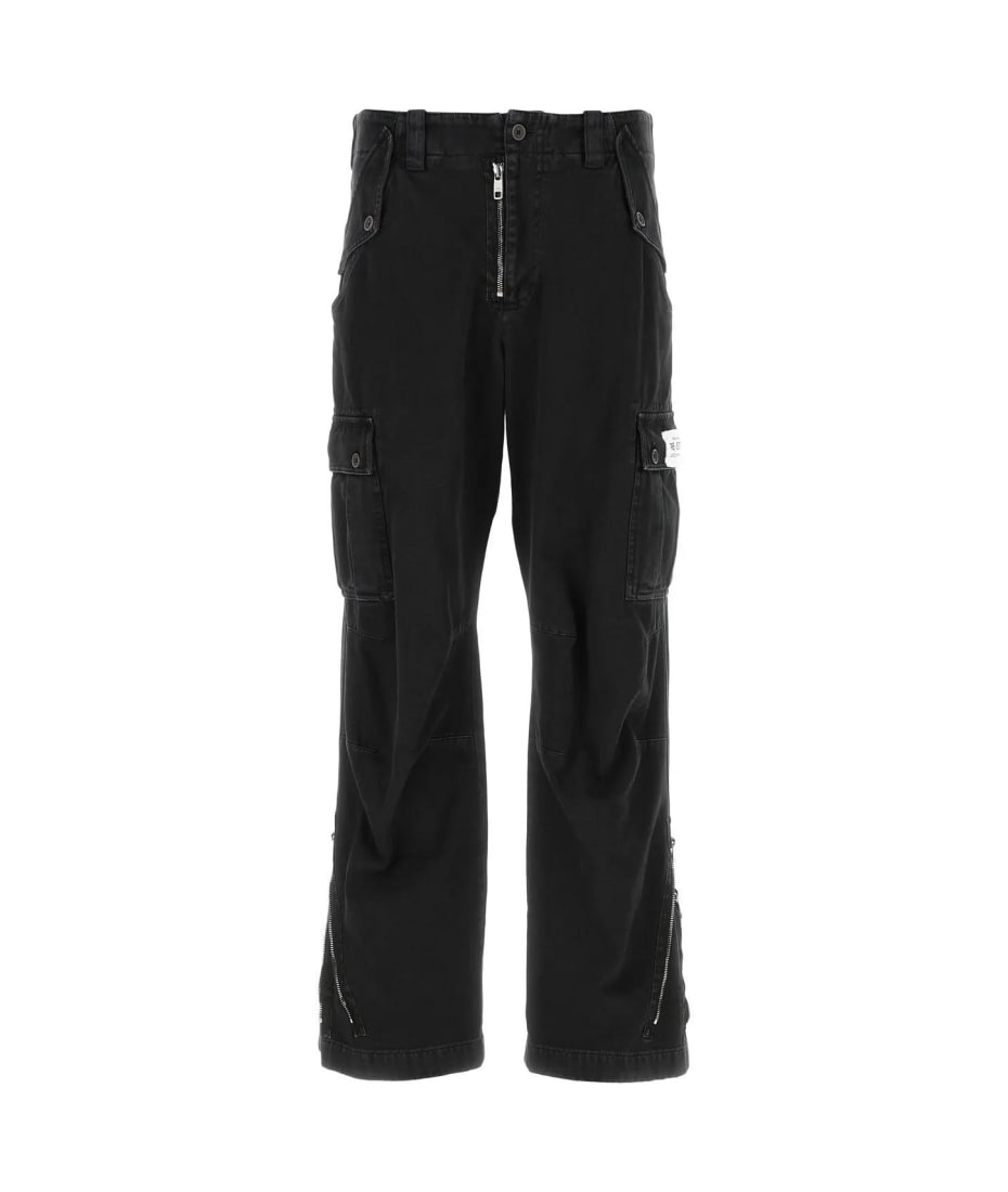 Cotton Cargo Pant Black