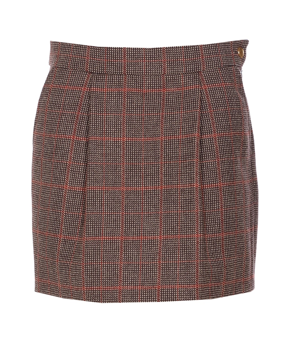 ミニスカート CHLOE' MINI CHECK SKIRT Chloé Mini Check Skirt | italist