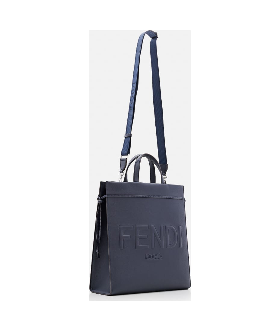Fendi Go To Shopper Shopping Bag - Blue