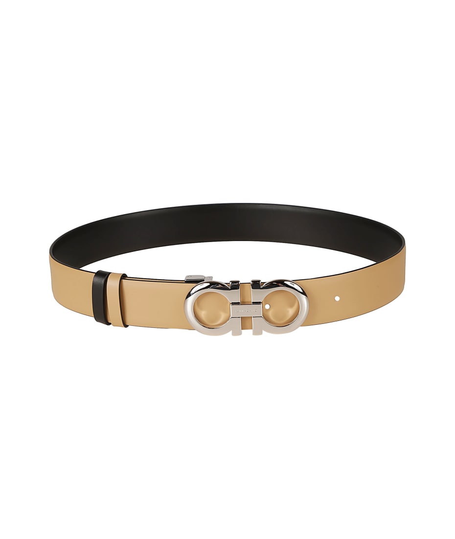 【送料&関税込】Ferragamo Double Gancini Buckled Belt FERRAGAMO Double Gancini Buckle Adjustable Cut-to-Size
