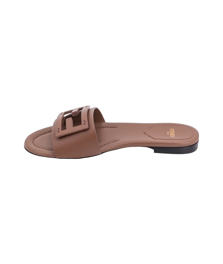 Fendi Baguette Flat Sandals italist