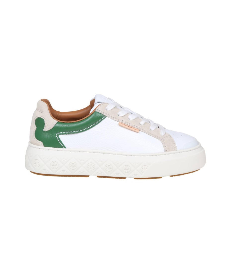 Tory Burch Sneaker Ladybug In White And Green Leather | italist, ALWAYS  LIKE A SALE