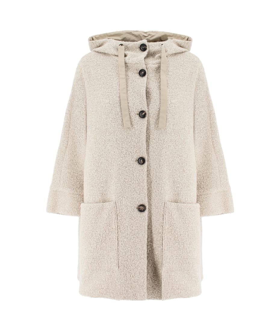 Double Face Alpaca Hooded Coat