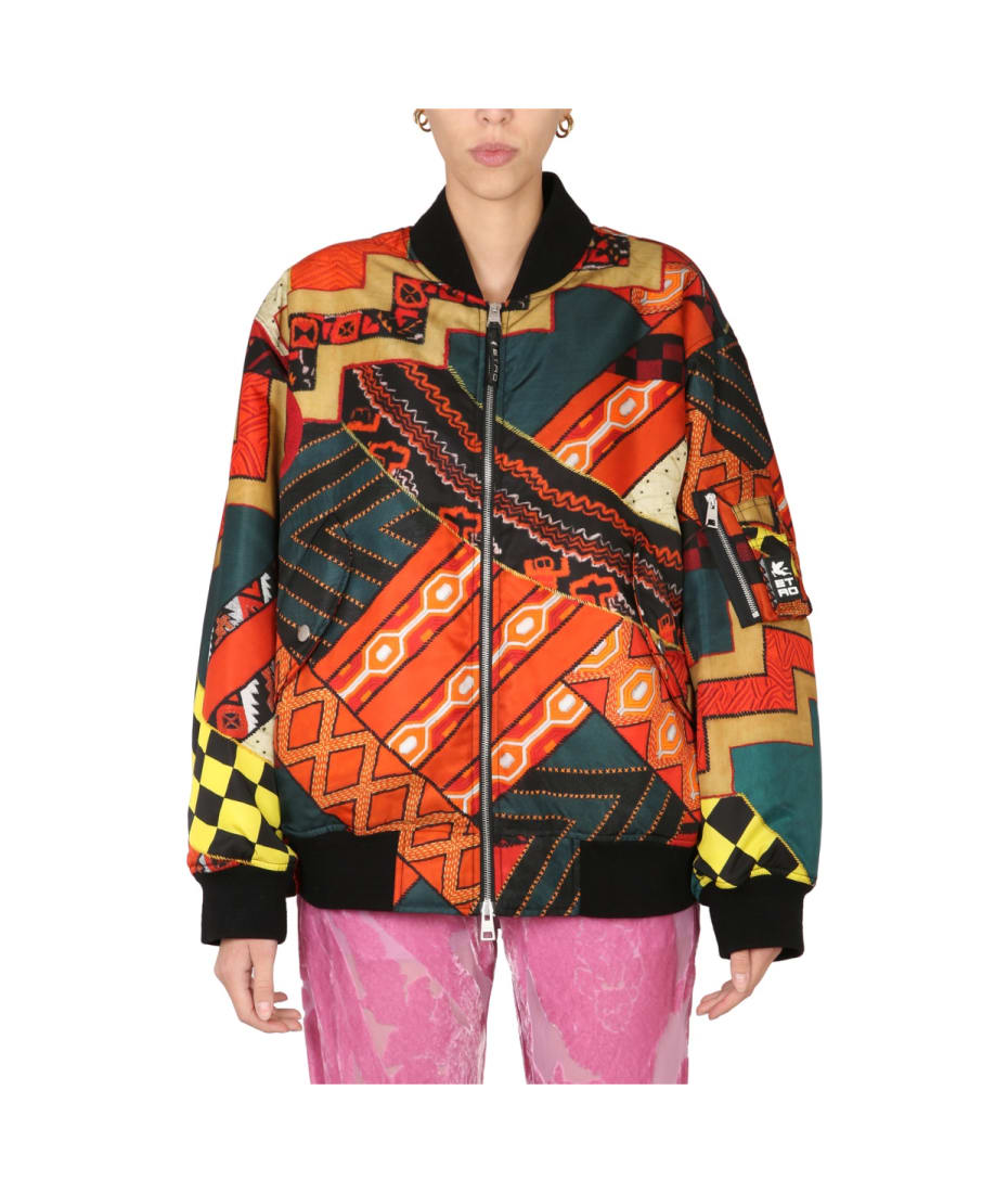 ブルゾン ETRO FW22 PATCHWORK BOMBER JACKET (13104_95528000) Etro Patchwork Bomber Jacket | italist