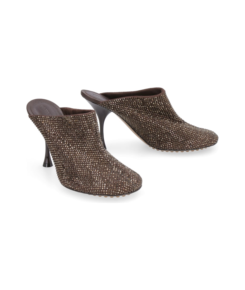 サンダル・ミュール Bottega Veneta Embellished suede Sparkle Dot Sock mules Bottega Veneta Embellished Suede Sparkle Dot Sock Mules