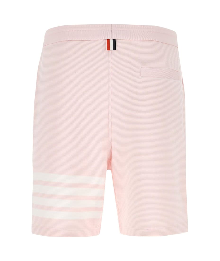 Thom Browne Pastel Pink Cotton Bermuda Shorts | italist
