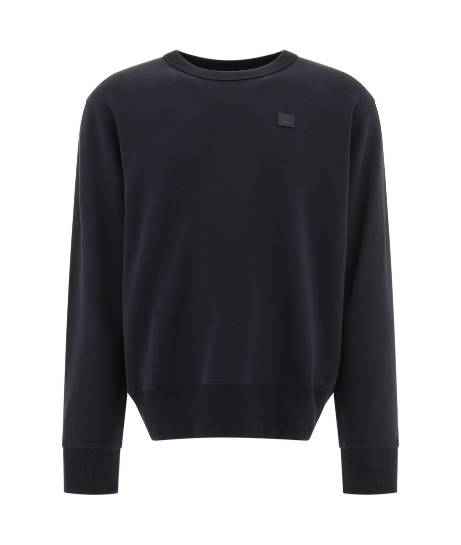 ★Acne Studios★ Crewneck Face Logo Sweatshirt Black CI01739 Acne Studios Acne Studios Crewneck Sweatshirt Face Logo