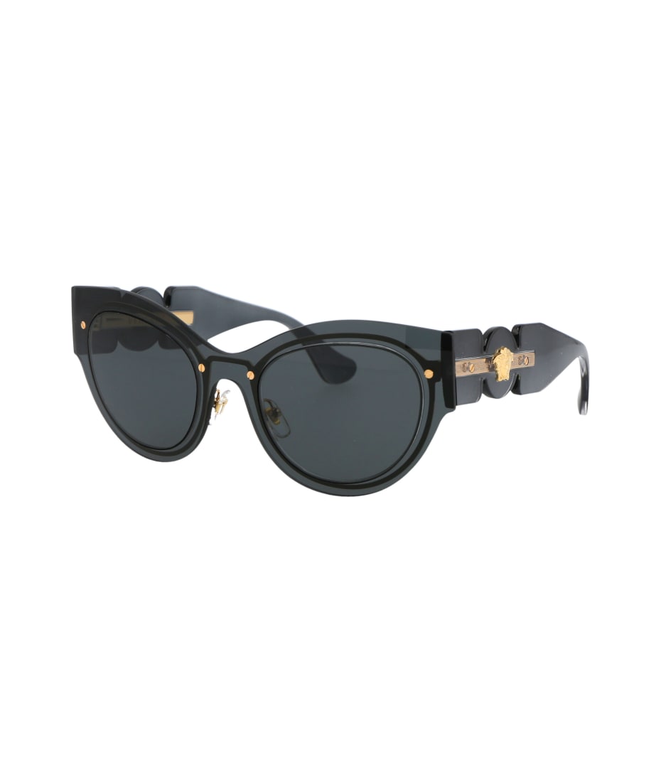 Versace Eyewear 0ve2234 Sunglasses - 100287 polished aviator-frame sunglasses 