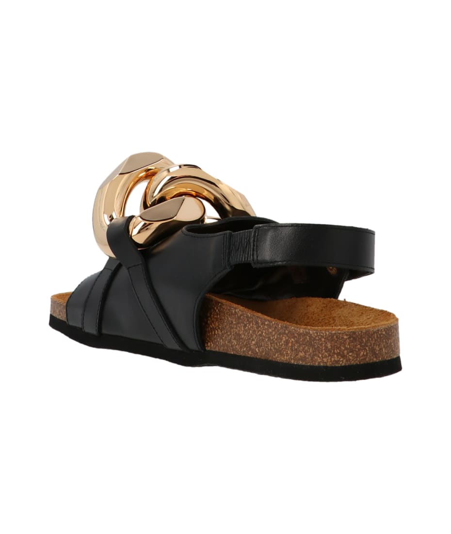 ＊JW ANDERSON＊ CHAIN FLAT SANDAL 関税/送料込 JW Anderson Chain Flat Sandals | Black | FARFETCH GE