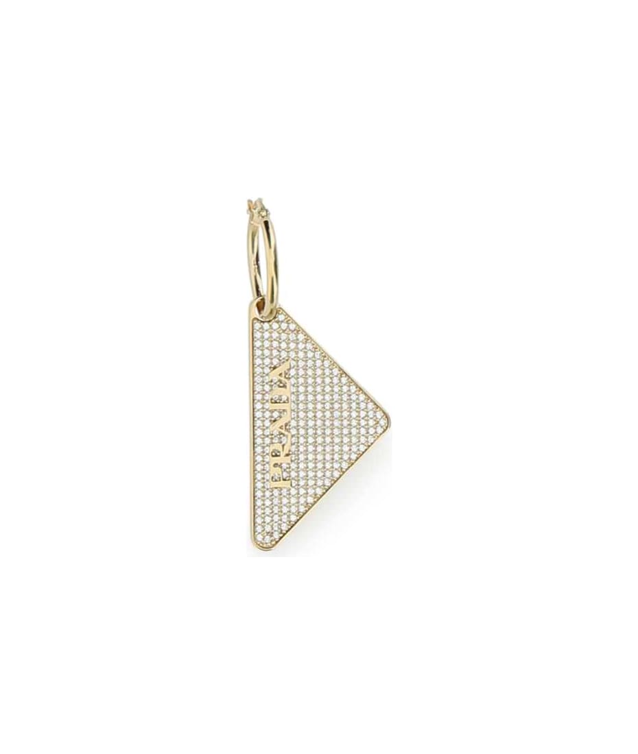 【送料&関税込】Prada Gold 925 Silver Symbole Single Left Ea Prada Gold 925 Silver Symbole Single Left Earring | italist