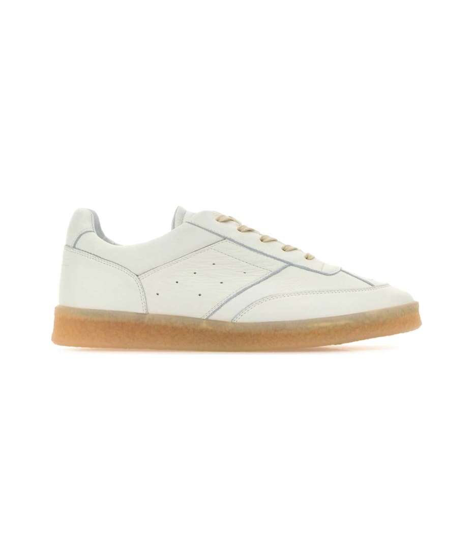 スニーカー MAISON MARGIELA Leather sneakers White MM6 Maison Margiela White Leather Sneakers | italist, ALWAYS