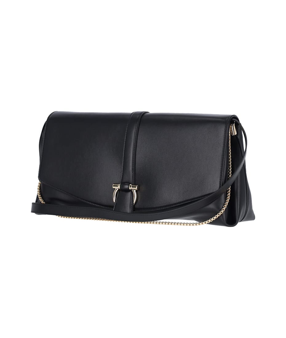 【関税込み】FERRAGAMO Gancini' crossbody bag Ferragamo Men's Gancini Embossed Leather Crossbody Bag