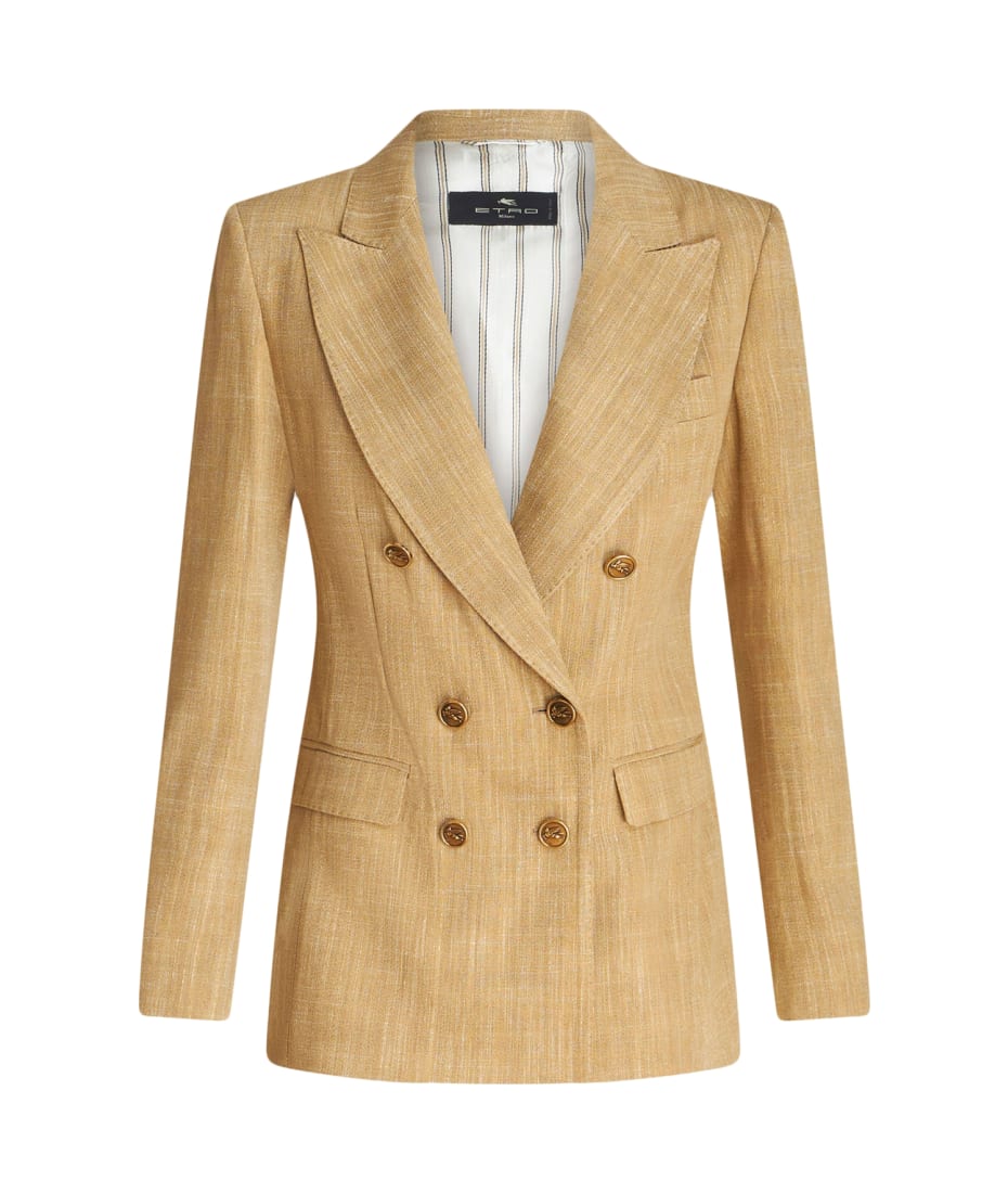 【送料&関税込】Etro Double-breasted Jacket In Slub Fabric Etro Double-breasted Jacket In Slub Fabric | italist, ALWAYS
