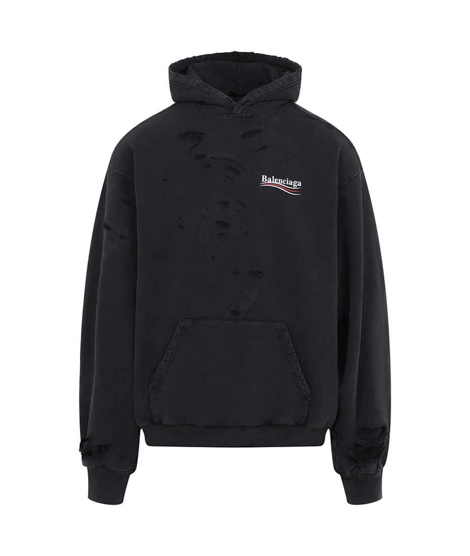 パーカー・フーディ BALENCIAGA POLITICAL CAMPAIGN SWEATSHIRT (767877 TRVB19798) Balenciaga Political Campaign Hoodie | ModeSens