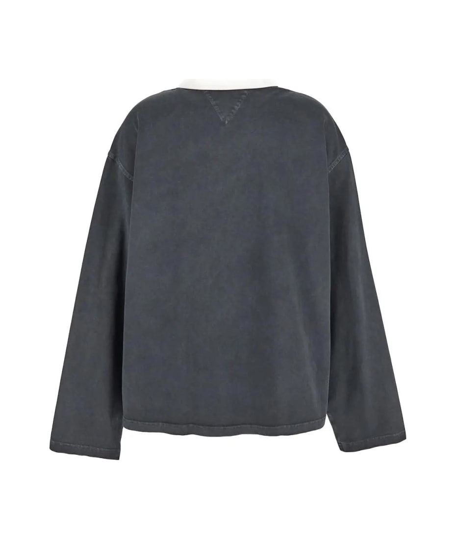 Tシャツ・カットソー BOTTEGA VENETA LONG SLEEVES POLO Bottega Veneta Brown Double Pique Long Sleeve Polo T-Shirt M
