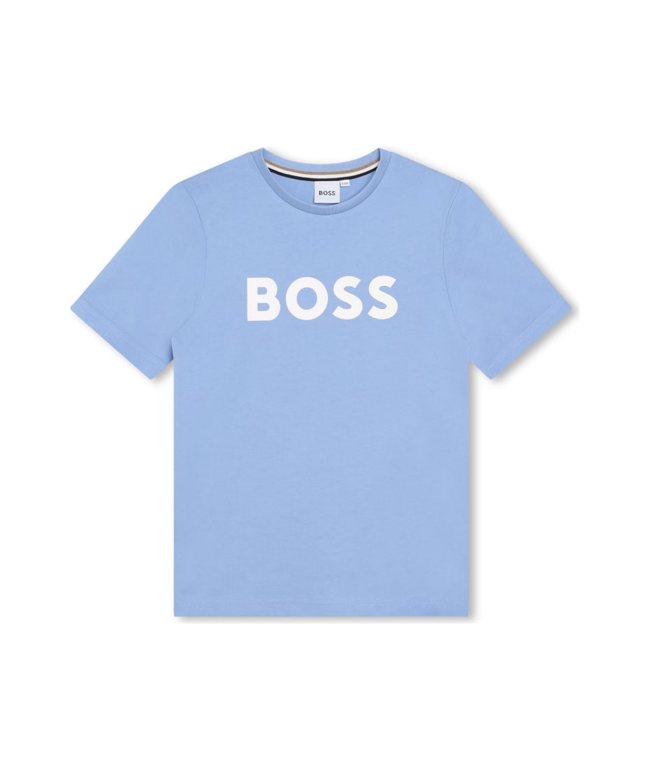 boss embossed t shirt