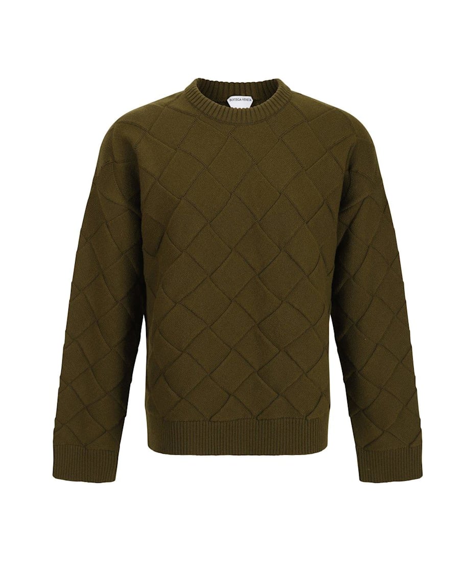 トップス archive Bottega Veneta crew neck sweat Bottega Veneta 3d Intreccio Crewneck Jumper | italist