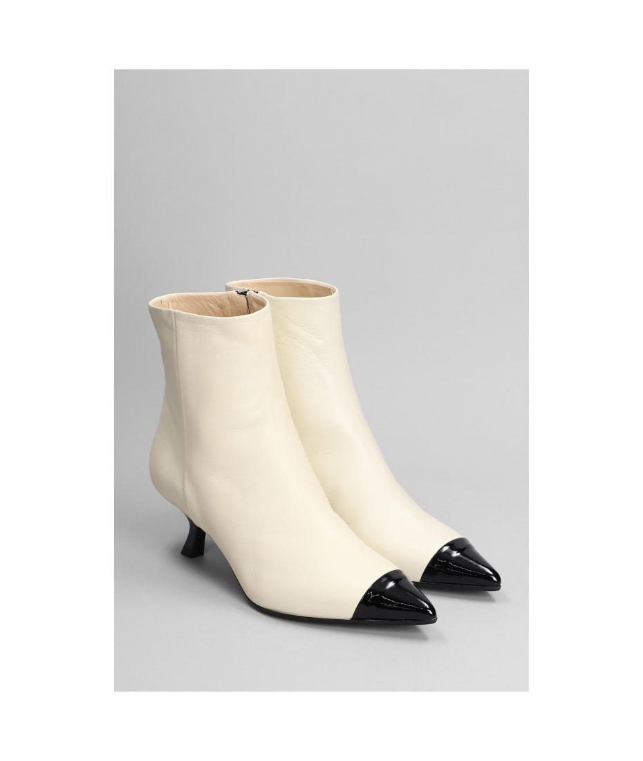 Fabio Rusconi High Heels Ankle Boots In Beige Leather | italist