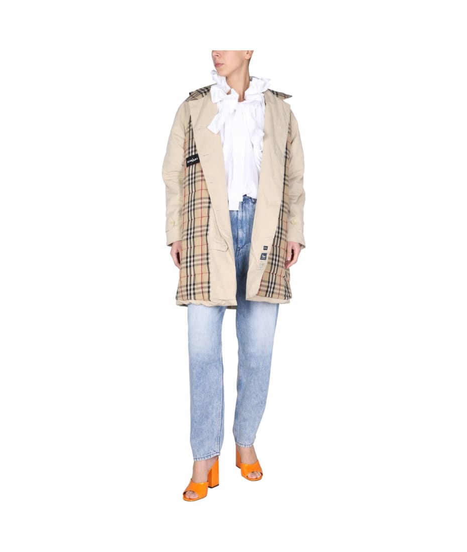 コート 1 OFF FW21 REMADE BURBERRY TRENCH (122393_55B) 1/OFF Trench Remade Burberry | italist