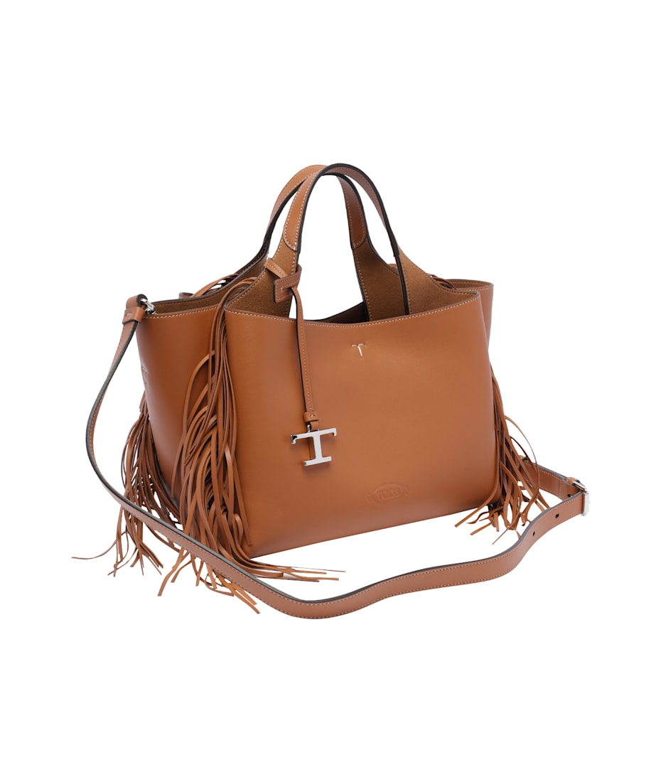 【TOD’S】FRINGED LEATHER HANDBAG Tod's Fringed Leather Handbag | italist
