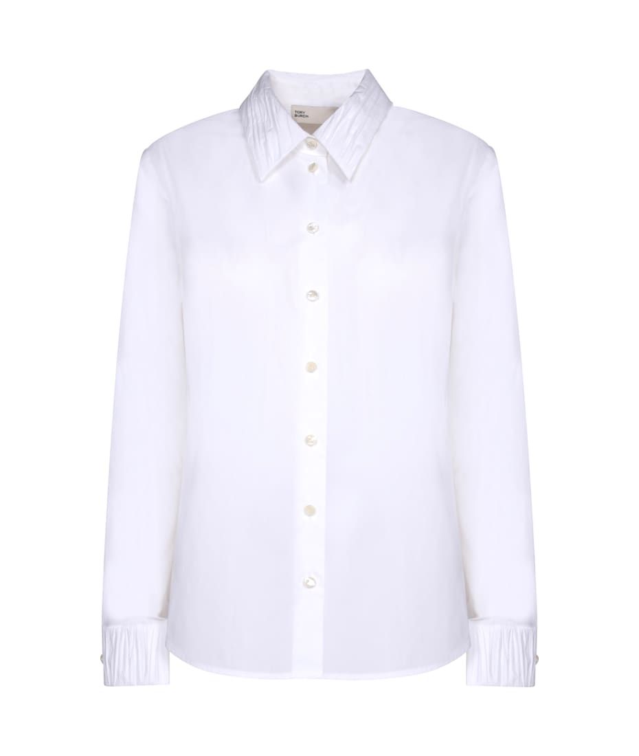 Tシャツ・カットソー Tory Burch FW24 Pleated detail shirt (163363 100) Tory Burch Pleated Detail Shirt | italist