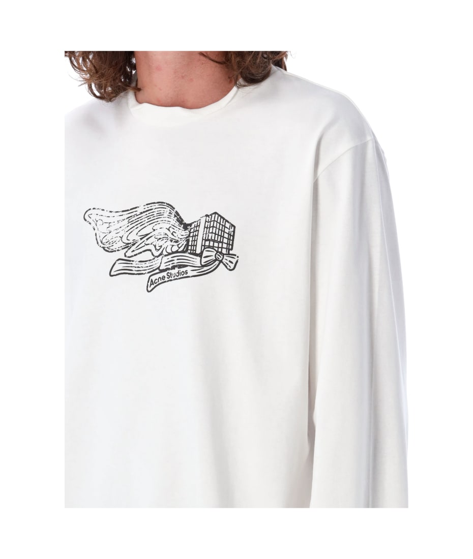 今季一番 Acne Studios White Cotton T-shirt | italist シャツ/ブラウス(長袖/七分)