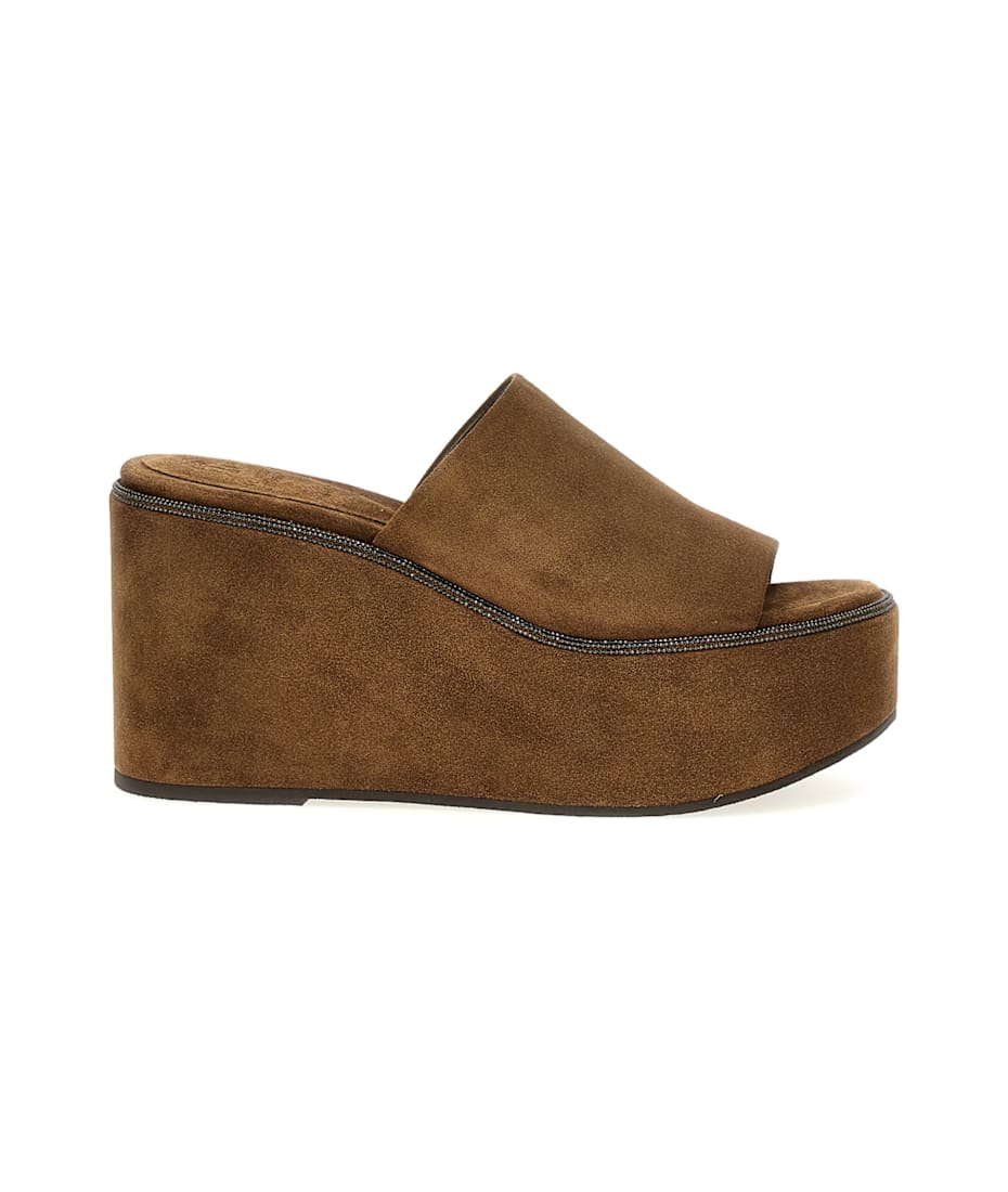 【関税込み】BRUNELLO CUCINELLI Monile Sandals Monili leather sandals in black - Brunello Cucinelli | Mytheresa