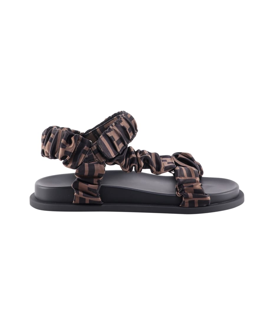 Fendi clearance satin sandals