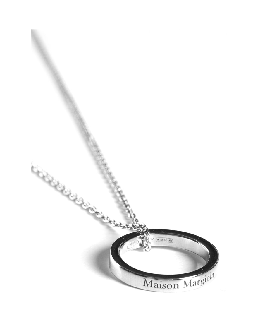 Maison Margiela engraved-ring Pendant Necklace - Farfetch