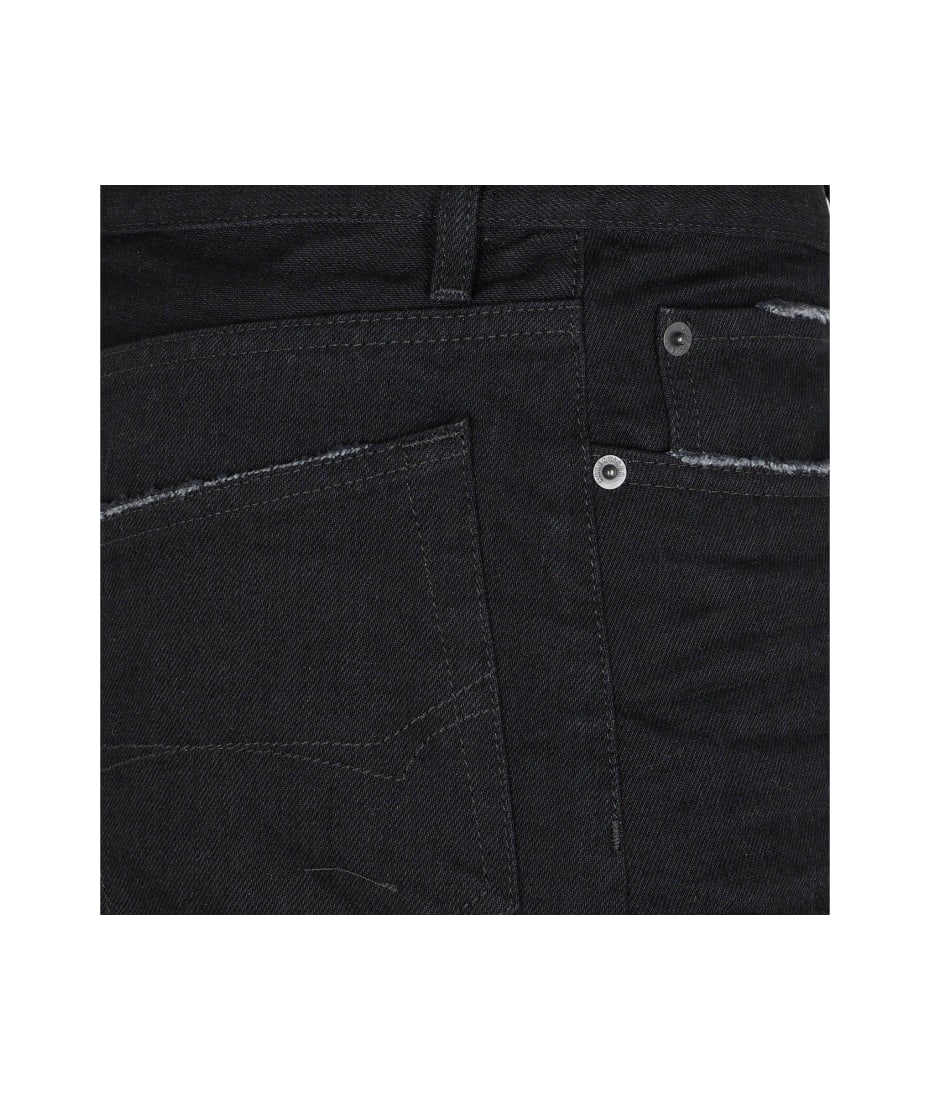 Balenciaga Frayed Edge Mini Denim Skirt | italist
