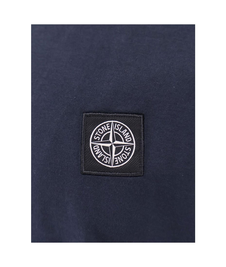 *Stone * Compass Patch クルーネック Tシャツ Compass-Patch Cotton T-Shirt Stone Island | Tsigaloglou