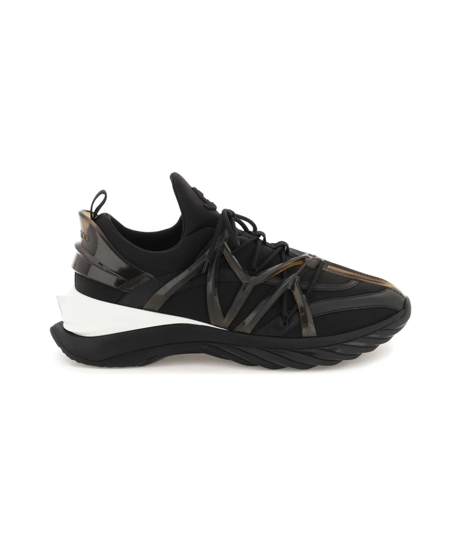 スニーカー IMMY CHOO COO FABRIC SNEAKERES Jimmy Choo Leather And Fabric Sneakers | italist
